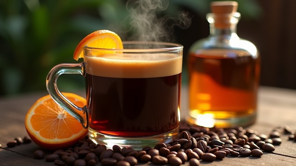 alcohol infused coffee beverage