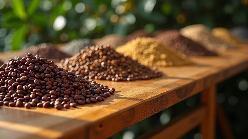coffee bean sorting tables