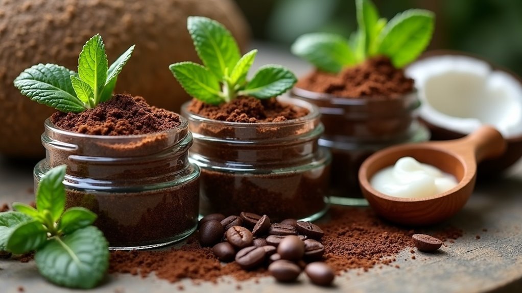 coffee ground skin exfoliants