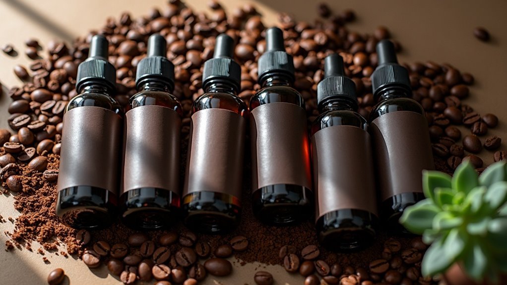 coffee infused beard grooming oils