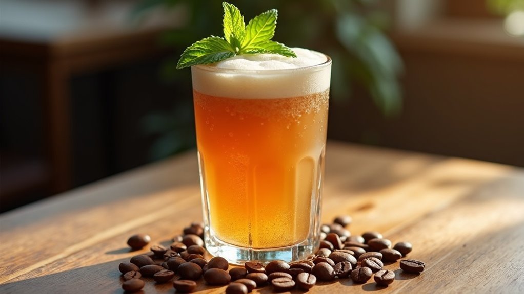 coffee infused sparkling beverage