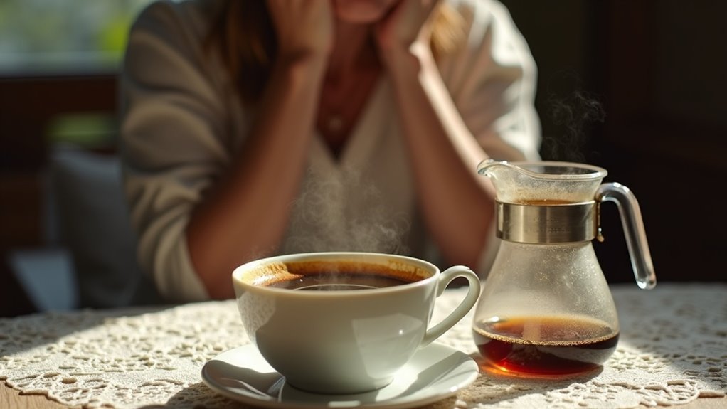 coffee may increase hot flashes
