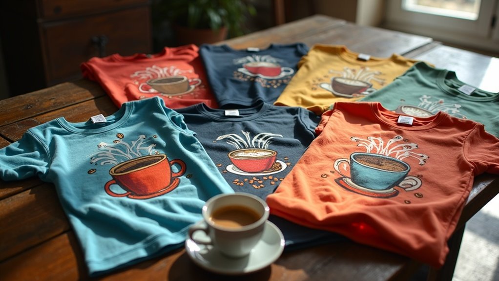 coffee themed t shirt collection