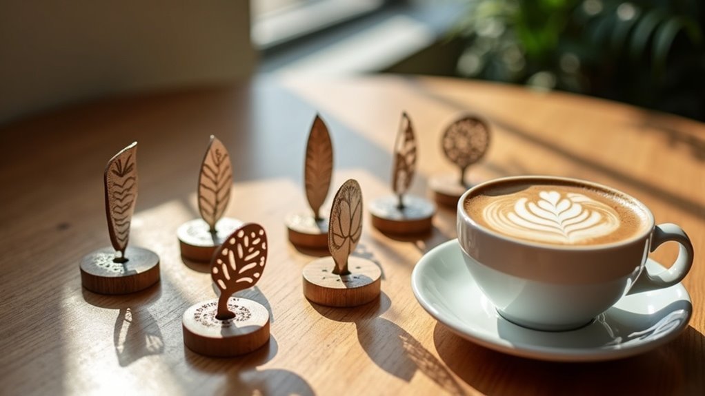 latte art stencil holders