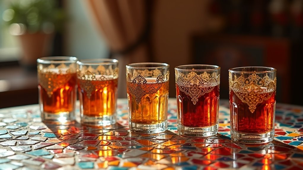 moroccan beverage glass selection