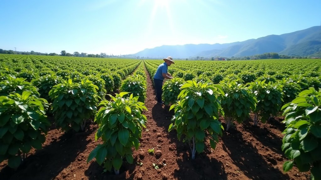 single crop coffee cultivation